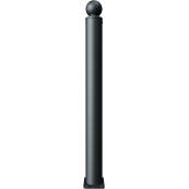 Ornamental bollard | Series 484B | � 82 mm | stationary, to be fixed by plugswith base plate 100 x 150 mm | without lock | with 1 eyelet